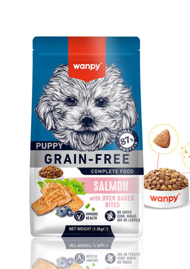 Wanpy Tahılsız Puppy Somonlu Yavru Köpek Maması 1.5 Kg
